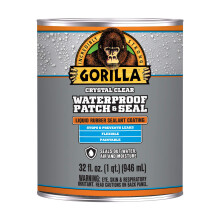 Gorilla Waterdichte Patch & Seal Vloeibare Rubber Sealant, Helder, 32oz (1 Verpakking)
