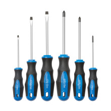 6PCS Magnetic Tip Screwdriver Set  3 Phillips and 3 Flat  Professional Cushion Grip  6Piece Hand Tools Set