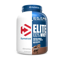 Dymatize, Elite, 100% Molkenproteinpulver, Kräftige Schokolade, 5 Pfund (2,3 kg)