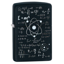 Accendino Zippo: Equazioni Scolastiche - Nero Opaco 80801