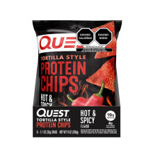Quest Nutrition, Tortilla Style Protein Chips, Heiß & Würzig, 8 Beutel, je 1,1 oz (32 g)