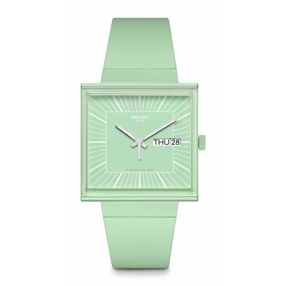 Swatch Unisex Casual Watch Green Bioceramic Quartz What IFMint
