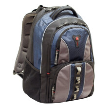 Wenger Cobalt Laptop Backpack  Fits 16 Inch Laptop  Mens and Womens  BlackGreyBlue