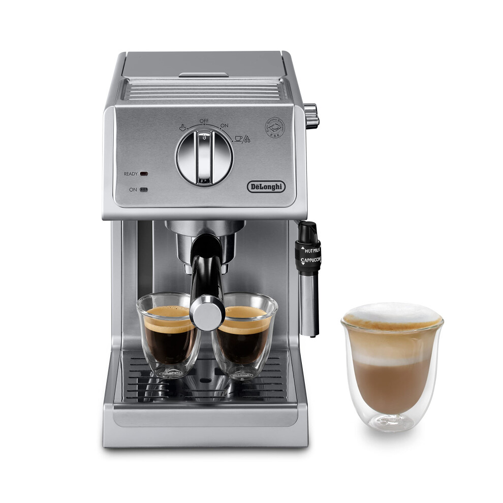 DeLonghi Bar Pump Espresso and Cappuccino Machine  15  Stainless Steel