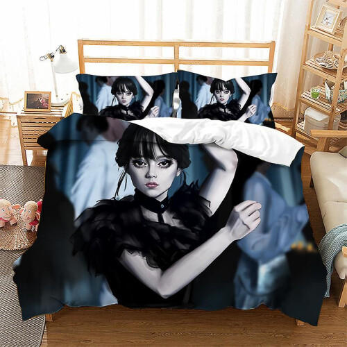 (EU Single-135x200cm, Wednesday Addams-5) New Wednesday Addams Bedding ...