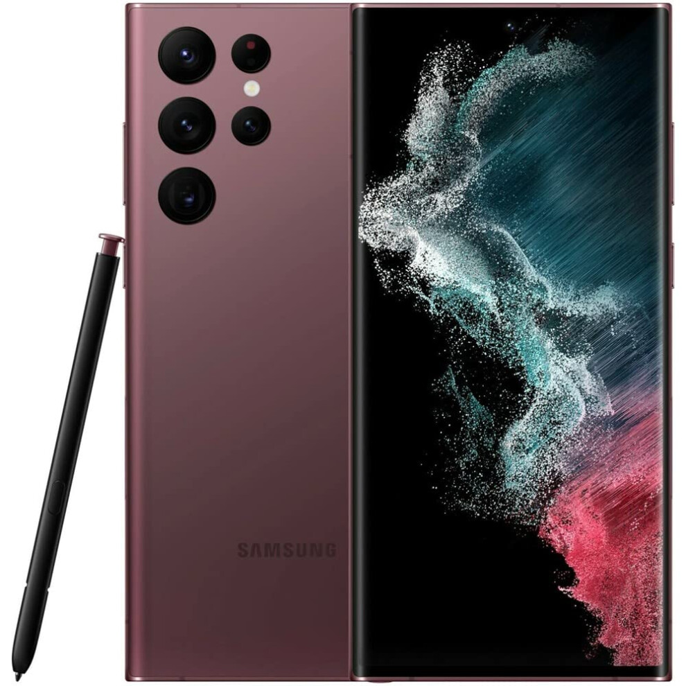 Samsung Galaxy S22 Ultra 5G Factory Unlocked 128Gb Sms908u1 Renewed Burgundy