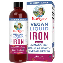 MaryRuth's, Fer Liquide Végétalien, Baie, 15.22 fl oz (450 ml)