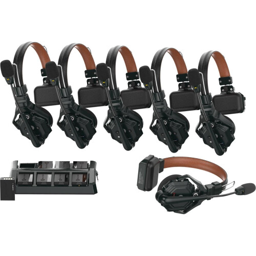 Hollyland Solidcom C1 Pro FullDuplex ENC Wireless Intercom System with 6x Headsets