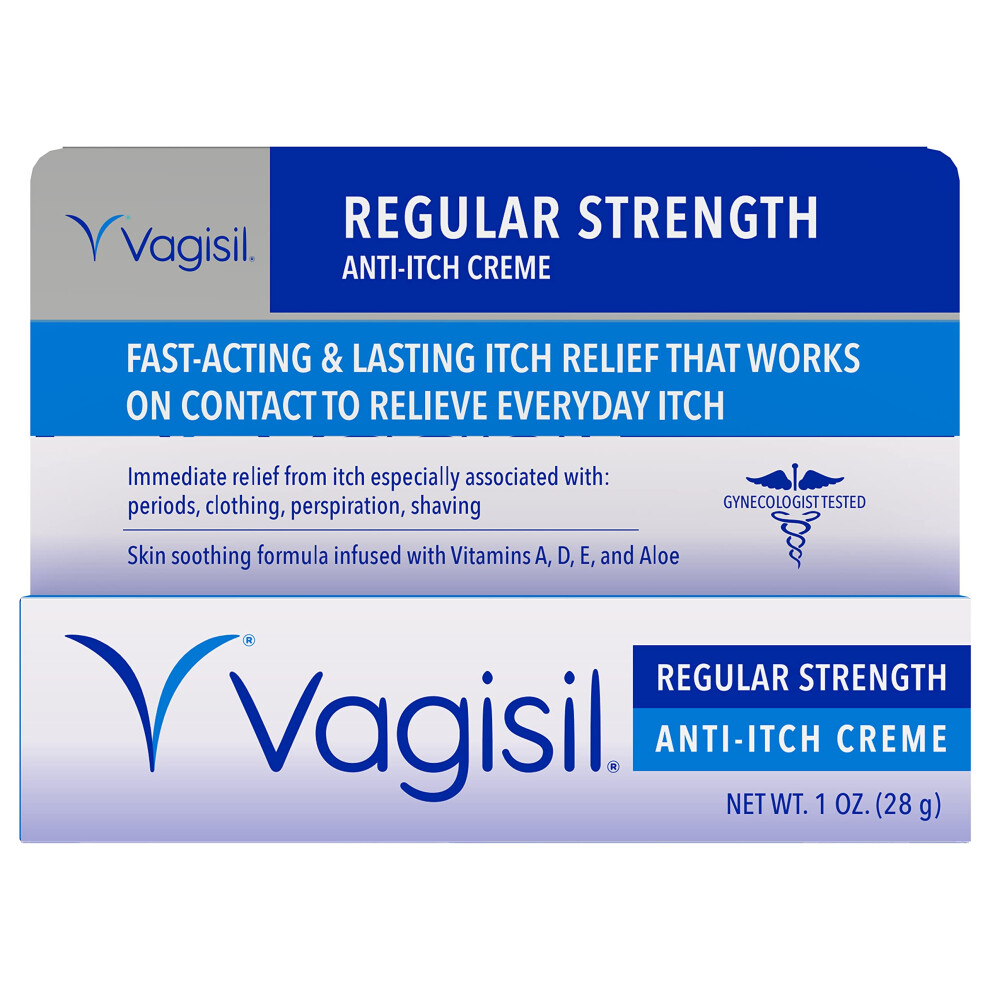 Vagisil Regular Strength Antiitch Feminine Cream For Women Gynecologist Tested Hypoallergenic Fastacting And Longlasting I
