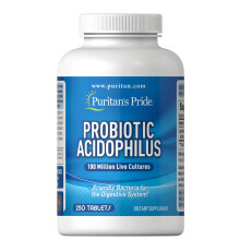 Puritans Pride Probiotic Supplement Acidophilus Capsule 250 CountPack of 1