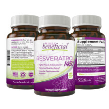 PURELY beneficial RESVERATROL145090day Supply 1450mg per Serving of Potent Antioxidants TransResveratrol Promotes AntiAgi