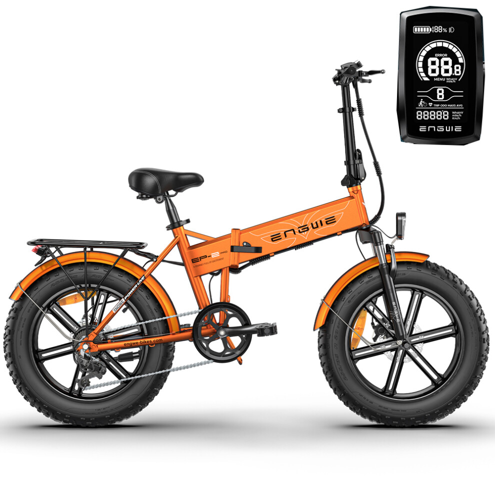 (Orange) Engwe EP-2 Pro 20'' Adult Electric Bike 750W, 13AH