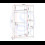 Seconique Paris 3 Door Mirrored Wardrobe Smoked Ash Effect Curved Edges 8