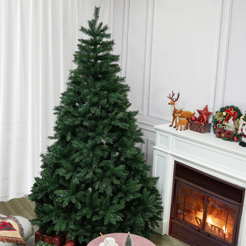 (6FT) Abrihome Artificial Christmas Tree, Metal Stand