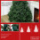 (6FT) Abrihome Artificial Christmas Tree, Metal Stand 7