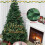 (6FT) Abrihome Artificial Christmas Tree, Metal Stand 8