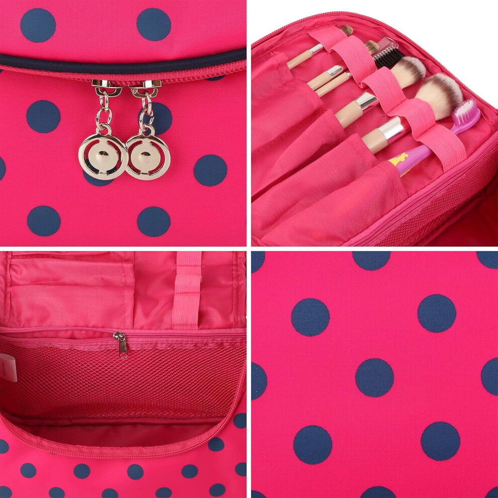 rose-red--makeup-bag-cute--polka-dots-toiletry-organizer-withe-make-up-brush-holders-for-women--lake-blue