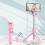 Foldable Wireless Selfie Stick With Adjustable Fill Light - Portable And Extendable 1