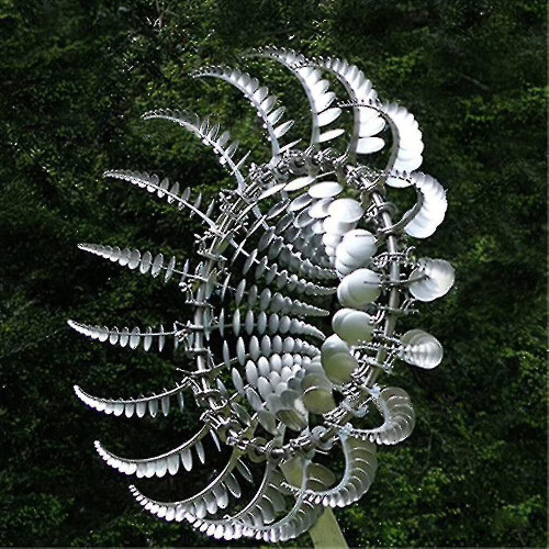 Unique Magical Metal Windmill Outdoor Wind Spinners Courtyard Patio Garden Decor [free Shipping]