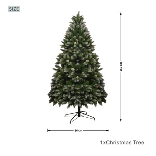(5FT) Abrihome Artificial Christmas Tree, Pine Cone Tree 2
