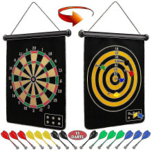 Magnetic Dart Board For Kids And Adults, Double Sided Board Games Set