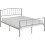 Seconique Harlow 4ft6 Double Metal Bed Silver 2