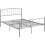 Seconique Harlow 4ft6 Double Metal Bed Silver 4