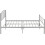 Seconique Harlow 4ft6 Double Metal Bed Silver 6