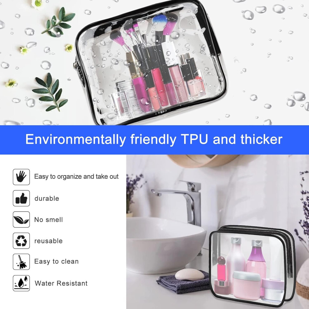 small-medium-large-3pcs--clear-cosmetic-bag--6pcs-toiletry-makeup-pvc-bags-set-waterproof-with-zipper-and-portable-handle-for-women-men-kids-gift