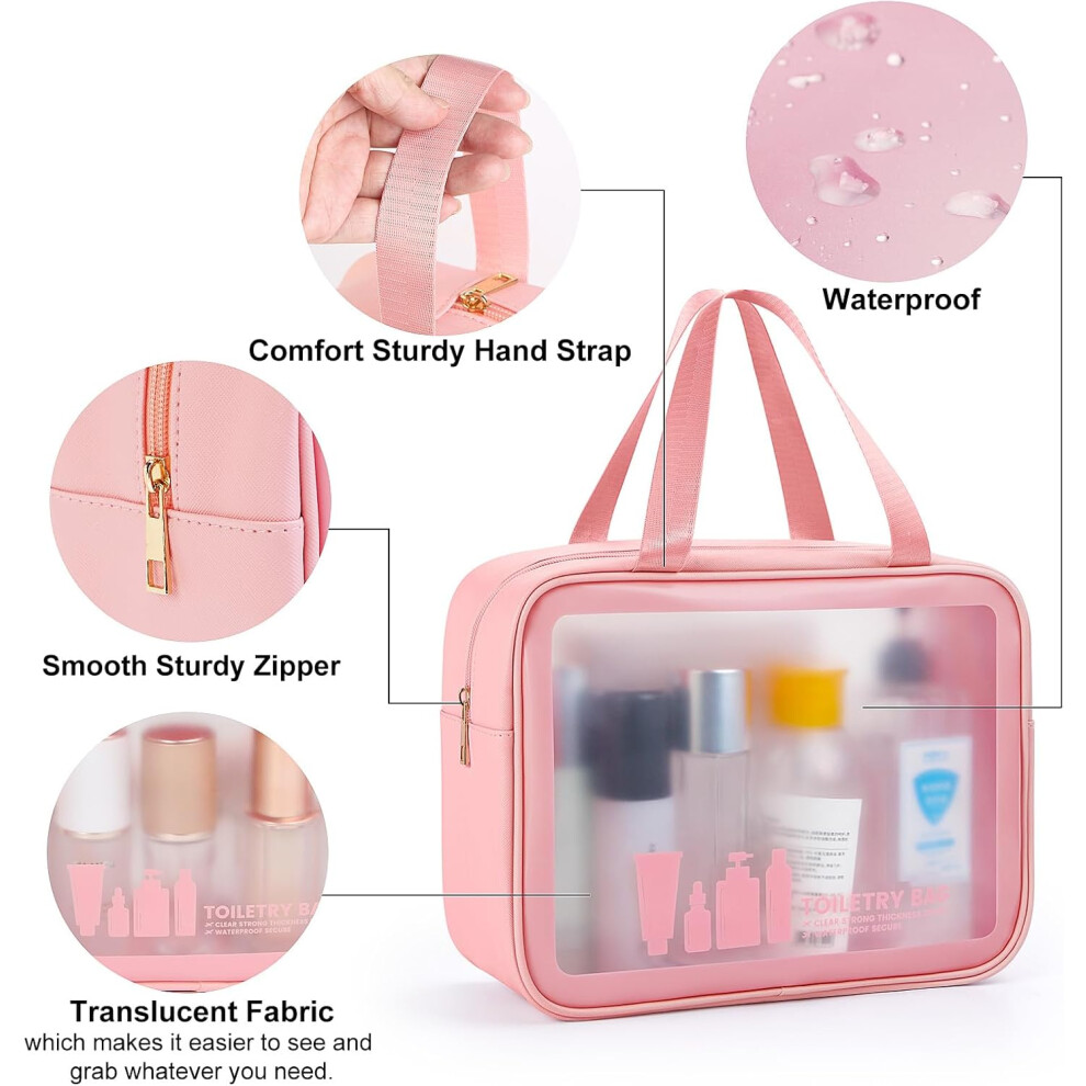 3-pcs-pink--3-pcs-clear-travel-toiletries-bag-wash-bag-translucent-pvc-waterproof-makeup-bag-with-zipper-toiletry-bags-for-women-men-black