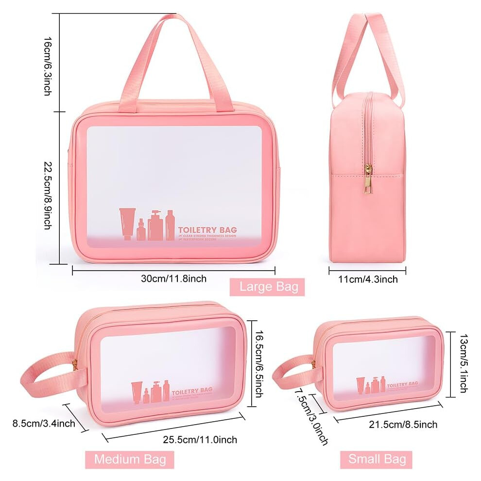 3-pcs-pink--3-pcs-clear-travel-toiletries-bag-wash-bag-translucent-pvc-waterproof-makeup-bag-with-zipper-toiletry-bags-for-women-men-black