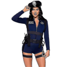 Adult Women Sexy Police Officer Costume, Lieutenant Ivana Misbehave Halloween Costume