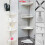 4 Tier Adjustable Telescopic Bathroom Shower Corner Rack Shelf Caddy 1