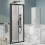 Black 760mm Bifold Door 6mm Glass 1
