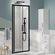 Black 900mm Bifold Door 6mm Glass