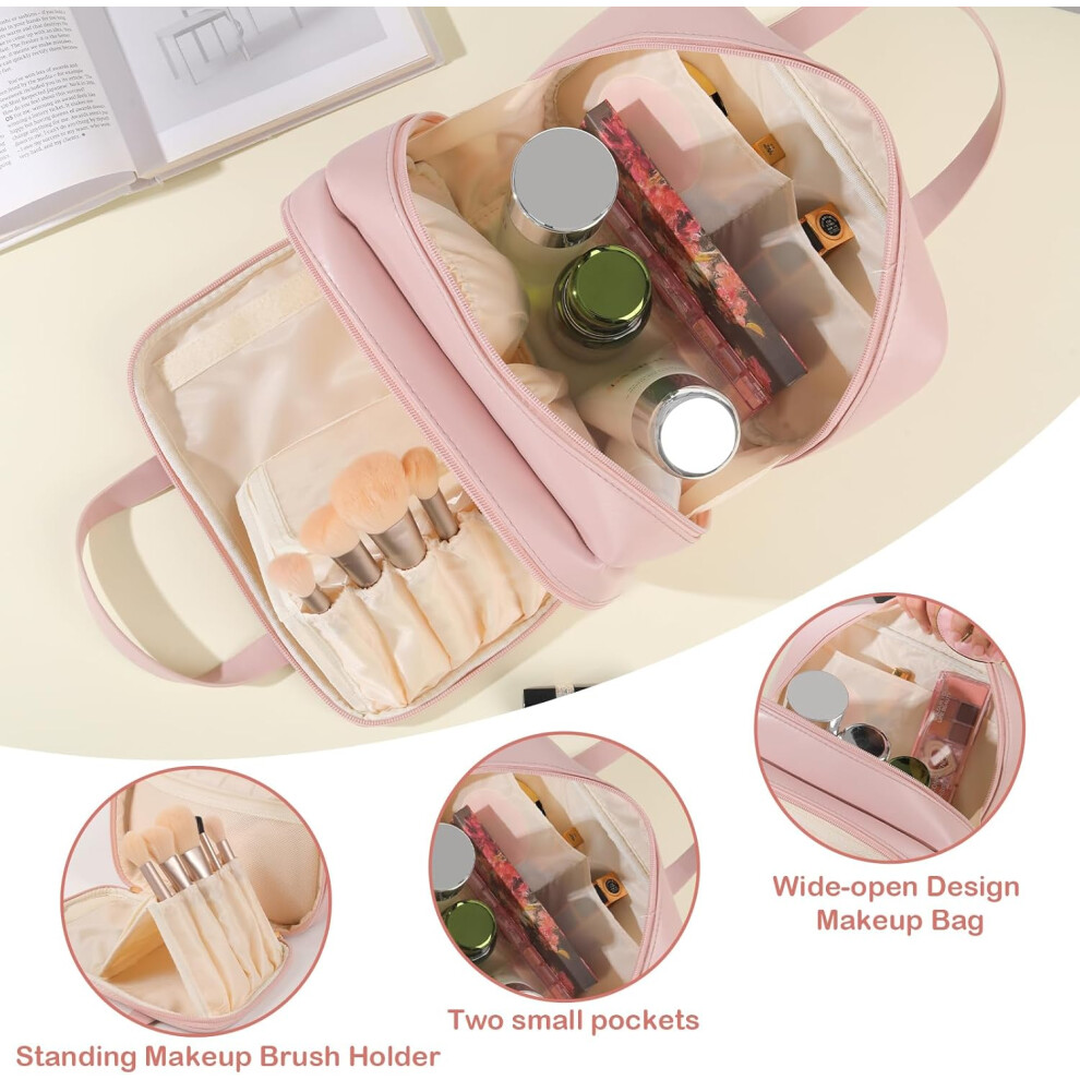 lc---pink--cosmetic-bags-large-capacity-makeup-bag-pu-leather-waterproof-toiletry-bag-for-women-portable-travel-wash-bag-multi-compartment-makeup-case