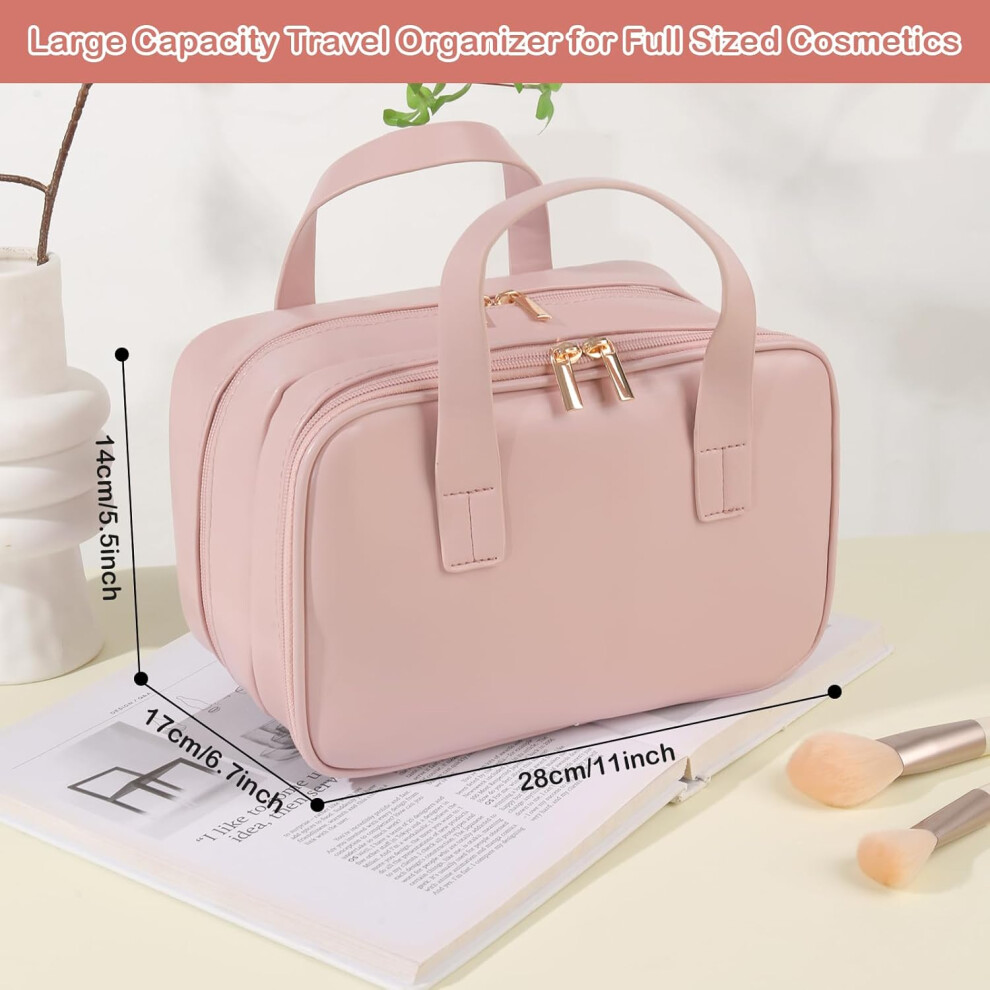 lc---pink--cosmetic-bags-large-capacity-makeup-bag-pu-leather-waterproof-toiletry-bag-for-women-portable-travel-wash-bag-multi-compartment-makeup-case