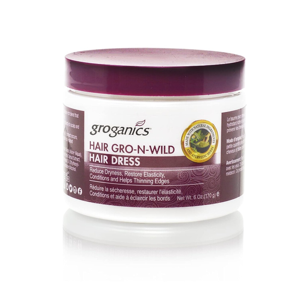 Groganics Hair Gro-N-Wild, 6 Ounce
