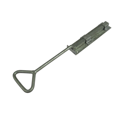 (18", Galvanised) Bow Handle Drop Down Bolt (Heavy Duty Garage Door) 2