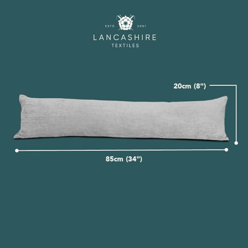 (Denim Blue) Lancashire Textiles Chenille Draught Excluder 2