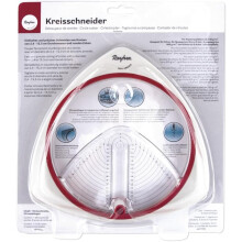 Rayher Circle Cutter for Crafting with 3 Replacement Blades, Paper Trimmer for Circles with a Diameter of 2.415.3cm