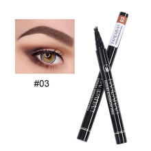 (3) Handaiyan Eyebrow Pen 4 Points Fork Tip Liquid Brow Pencil Long Lasting Beauty