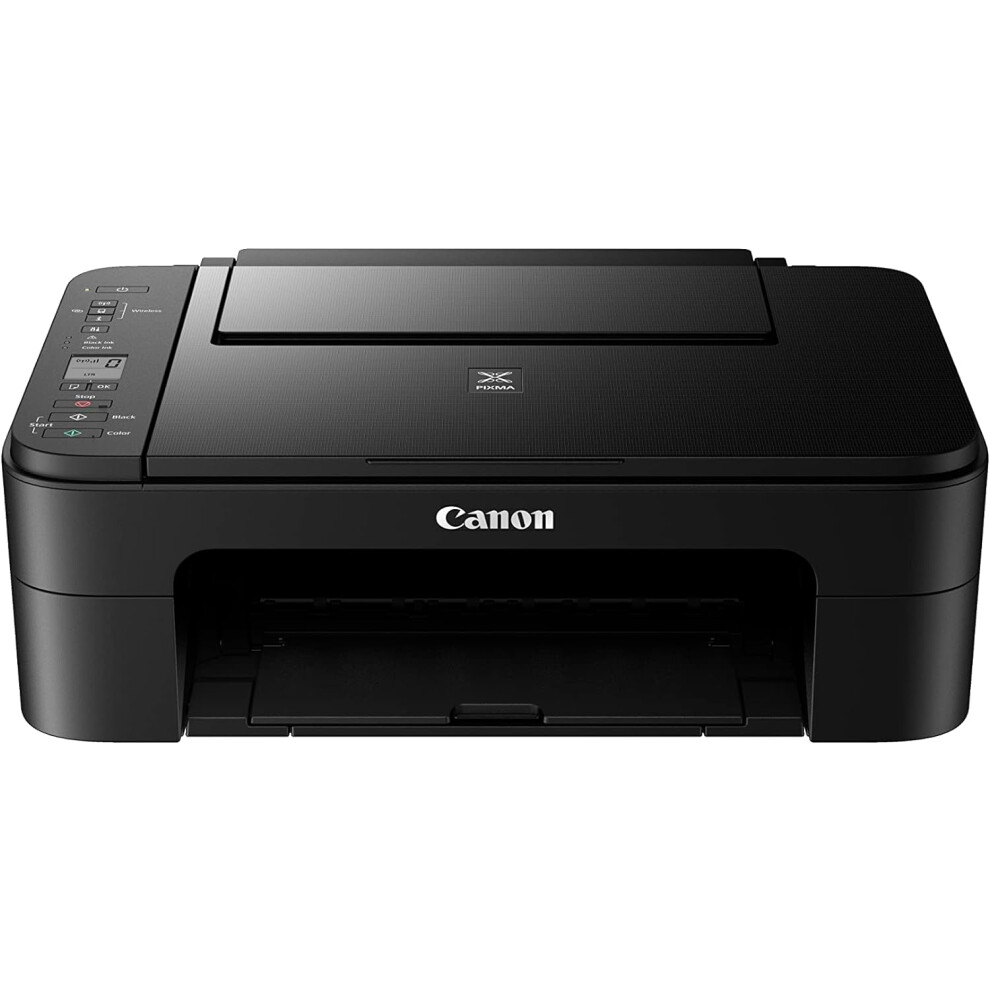 Canon PIXMA TS3350 Wireless Colour All-in-One Inkjet Printer (Black) - A4 Print, Copy, Scan FINE Cartridges XL Ink Available Borderless Printing