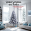 Evre (7ft) EVRE Snow Flock Christmas Tree Pine Cone & Berries 5