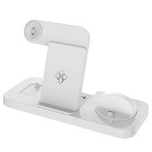 6-in-1 folding charger compatible with Samsung mobile phones iPhone16/15/14/13/12/Pro/Pro Max Apple Watch earphones wireless fast charging(White)