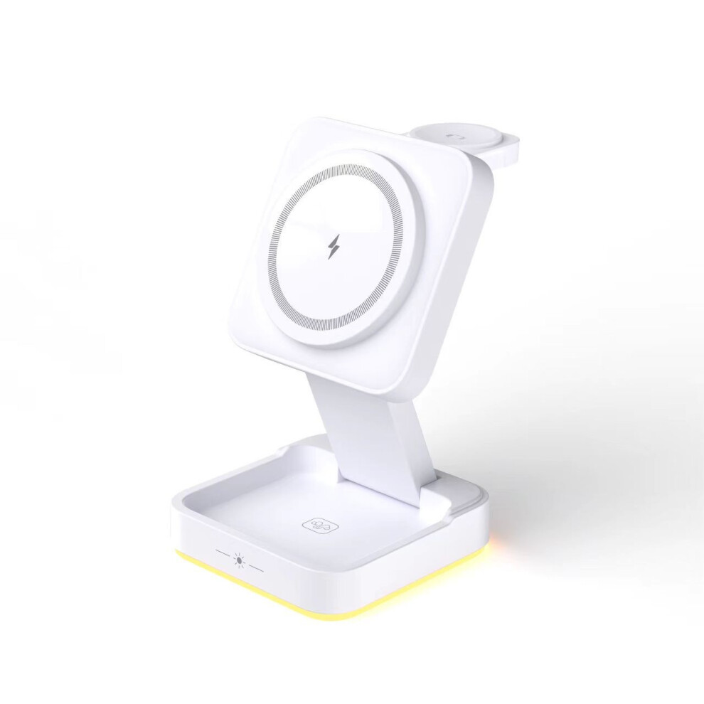 Chronus 3 In 1 Wireless Charging Station For Iphone/Apple Watch/Airpods(White) White 6976918048110