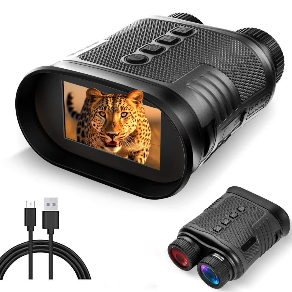 Photos - Other Photo Accessory Chronus Night Vision Goggles, 4K Night Vision Binoculars with 3'' HD Screen for Photo and Video, 8X Digital Zoom for Camping