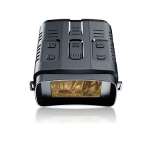 Chronus Full color night vision device 4K ultra high definition large screen built-in lithium battery, telescope binocular night vision device(Black)