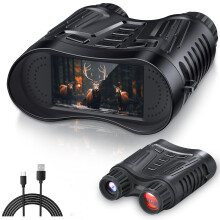 Binoculares de visión nocturna 4K, gafas de visión nocturna infrarrojas para adultos, pantalla grande de 3,2'', zoom digital 8X para acampar