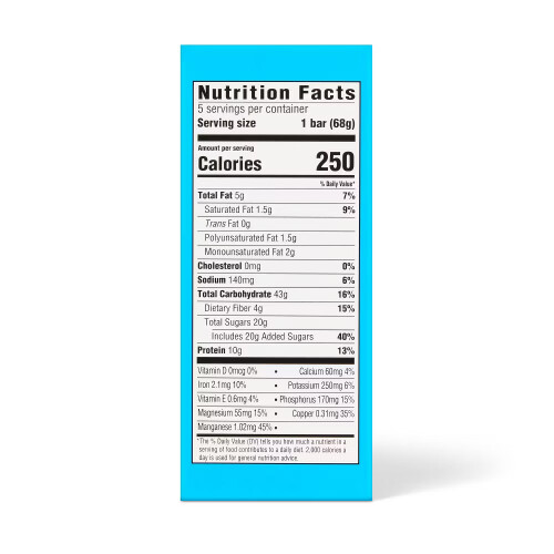 Good & Gather Energy Bar Chocolate Chip 5ct 2
